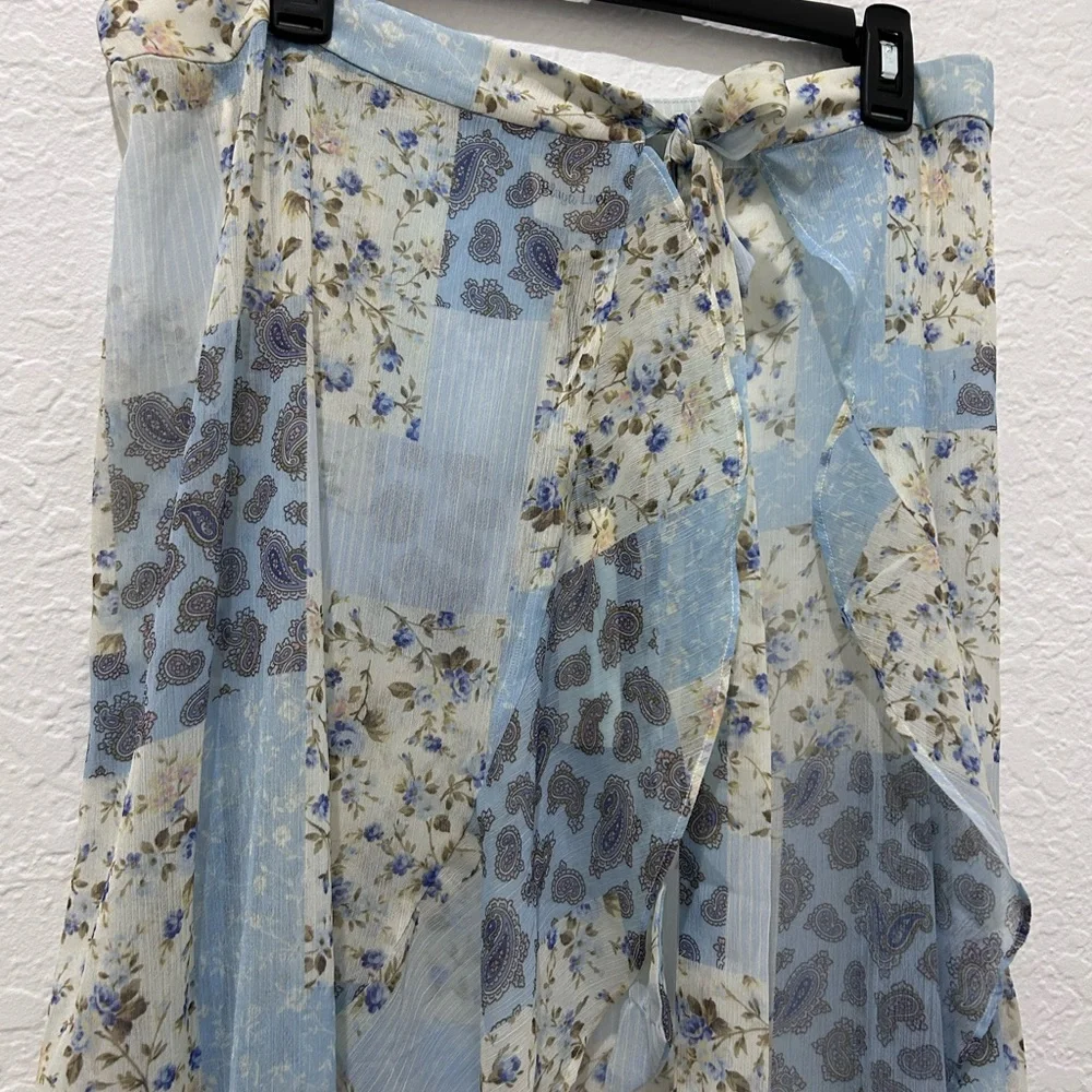 PLAYA LUCILE • Blue Patchwork Sarong • sz Small • - Picture 13 of 16